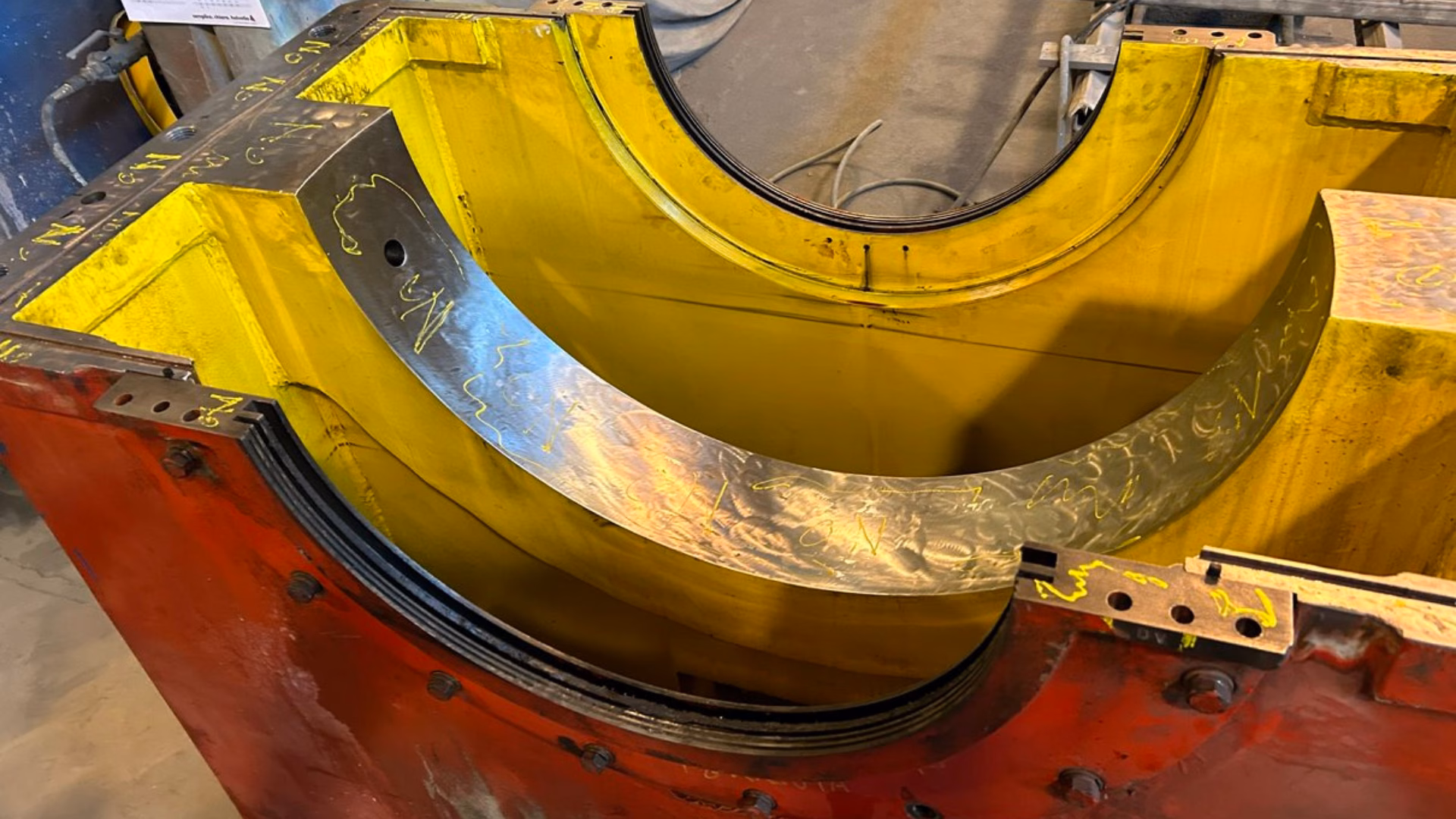 Resimac Solutions turbine shaft bearing support at a Power Station Resimac Solutions turbine shaft bearing support at a Power Station